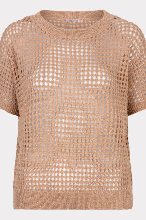 Sweater open knit lurex