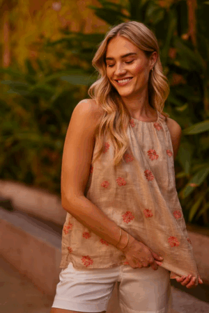 Isabel Top Embroidery
