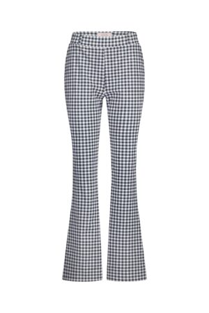 Flairy small check trousers