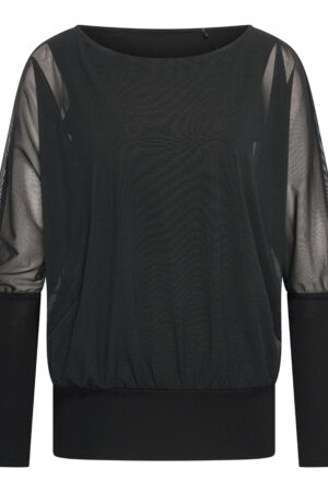 Valerie Mesh LS Black Top