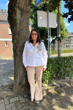 Blouse Chemisier blanc beige Signe nature