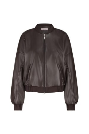 Mayte faux leather bomber