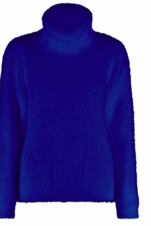Loose turtle neck pull HCS feather blue Bloomings