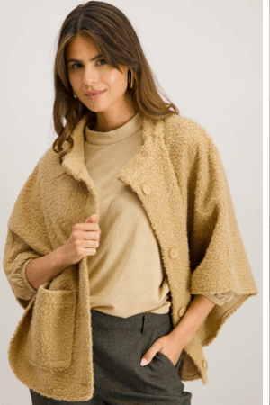 Poncho camel Signe nature