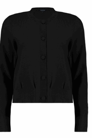 Crew neck cardigan Black Bloomings