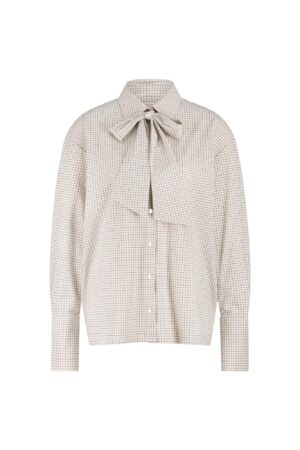 Hollis dot check blouse