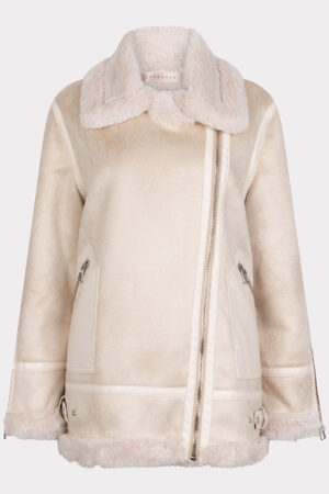Jacket suedine long