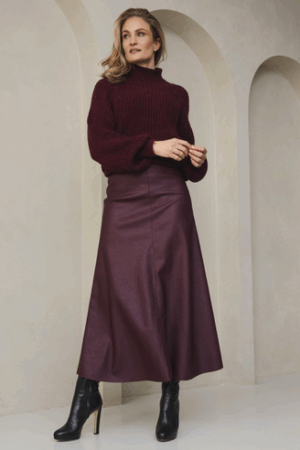 Sky Skirt Burgundy BR&DY