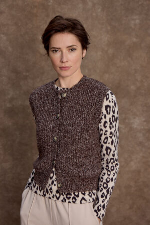 Gilet HCS Coffee mel bruin Bloomings