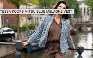 Mitsu Blue Melange Vest