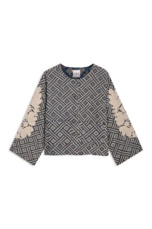 Jacket Blue jacquard