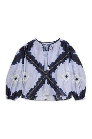 Top Cotton voile tie&die