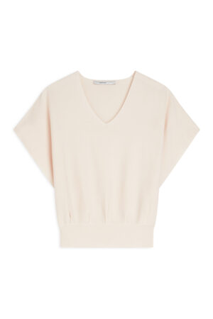 V-neck sweater Viscose blend knit