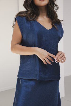 Fauve Top Navy BR&DY