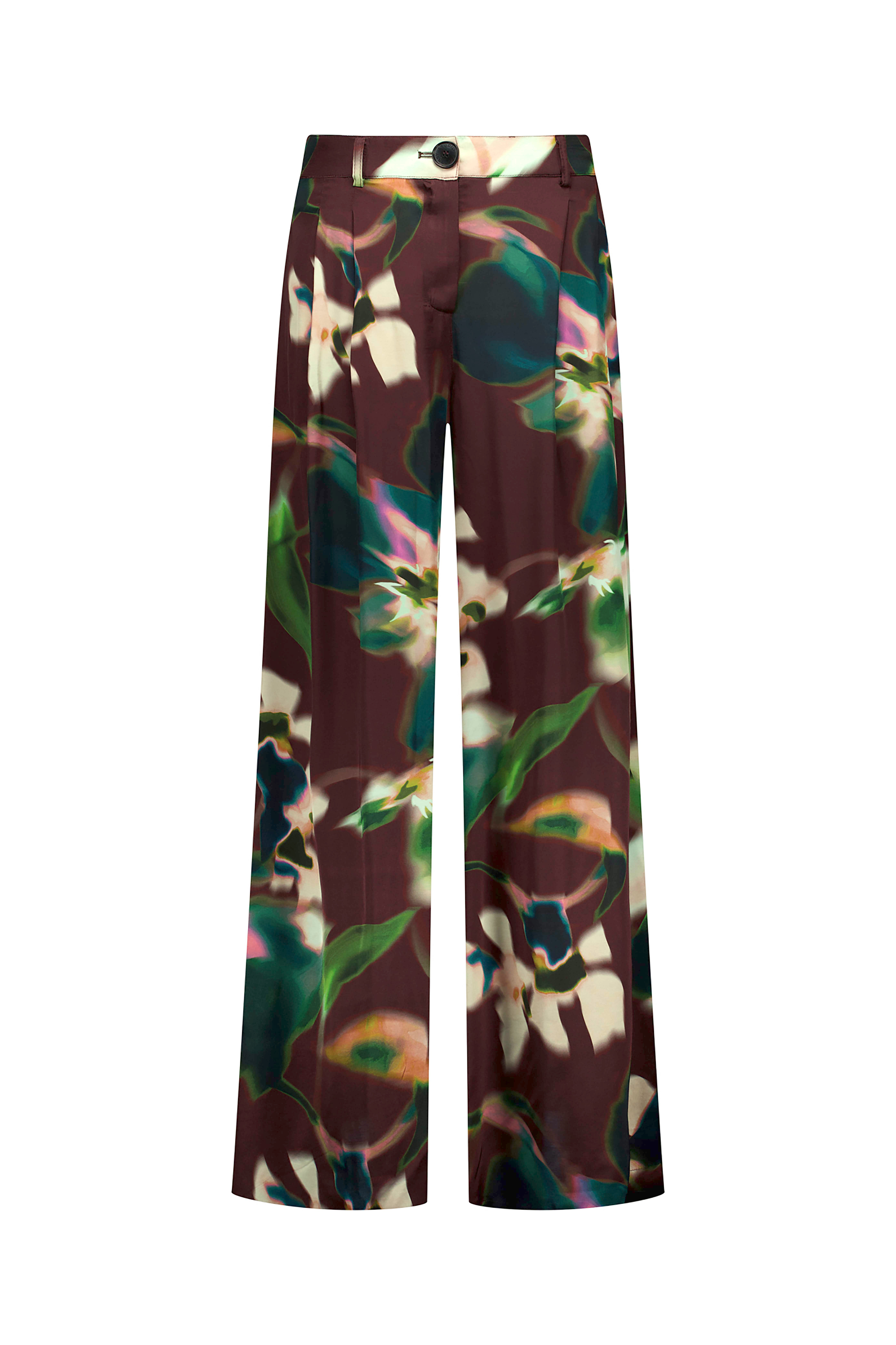 Sien satin flower trousers
