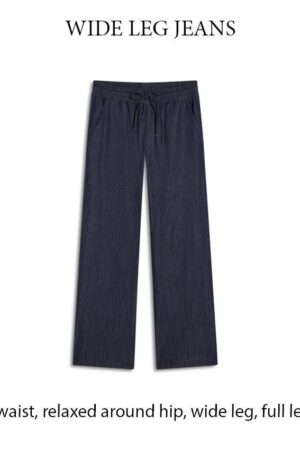 Wide leg denim Lw cotton tencel